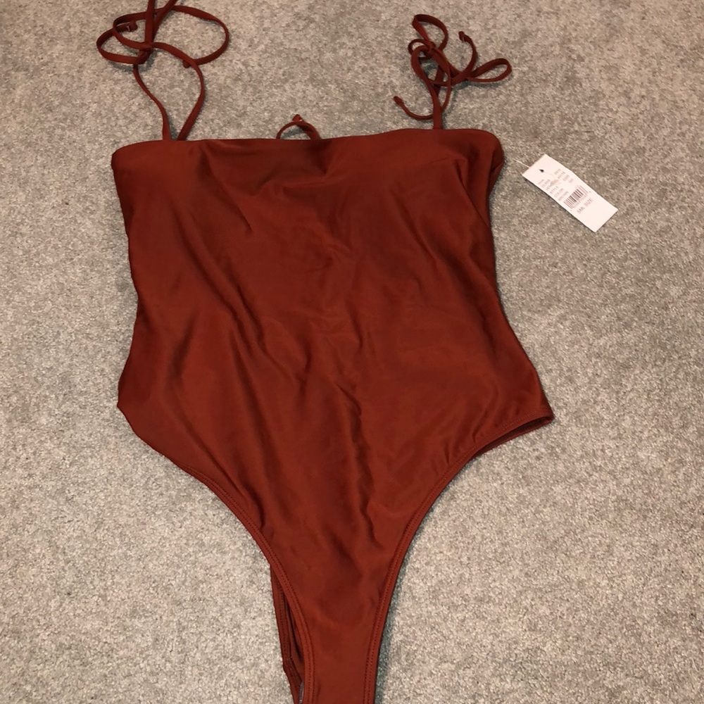 Copper One Piece Bathing Suit